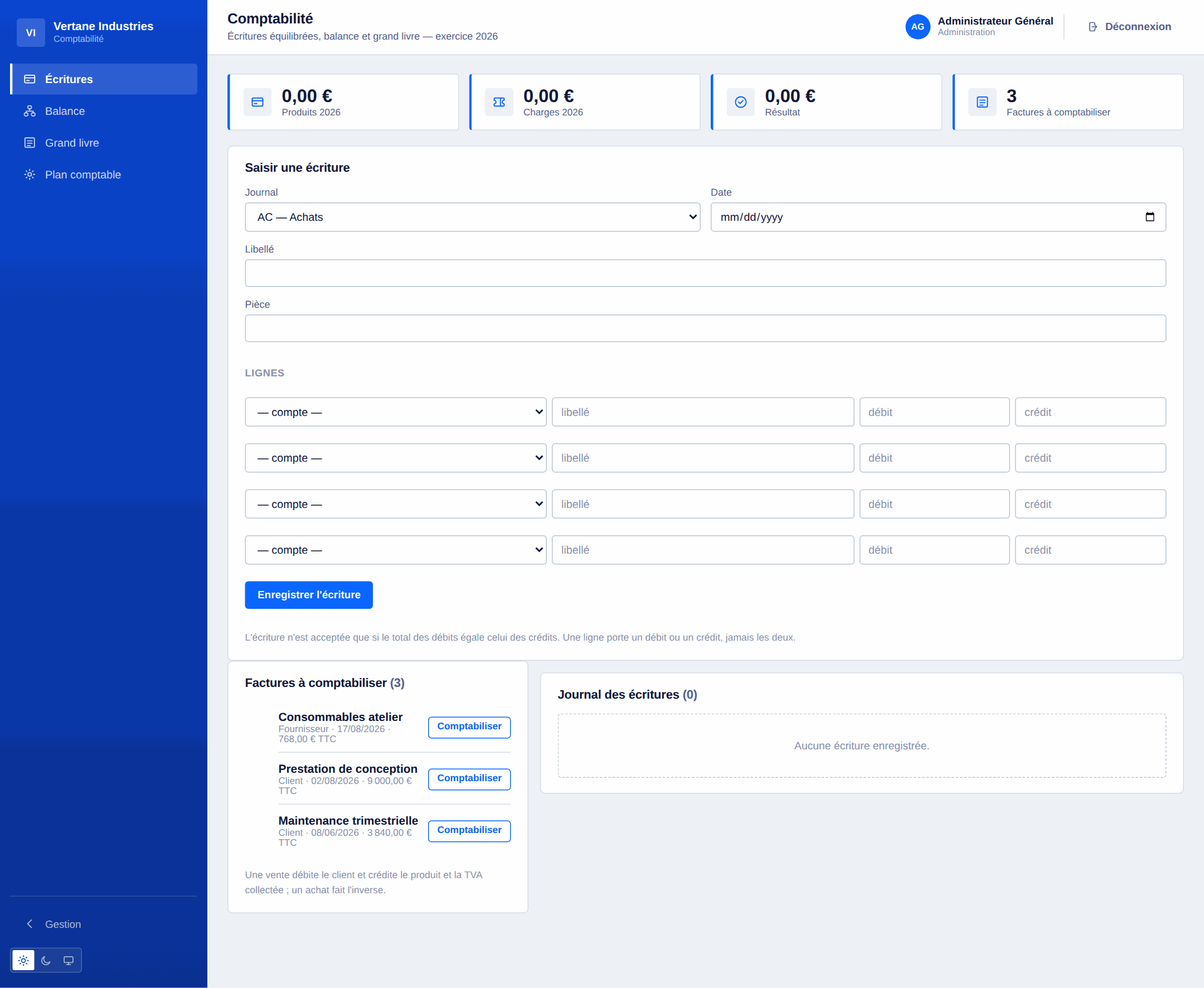 Comptabilité en partie double